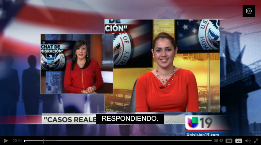 Raissa Morris on Univision 19 June 28 2016